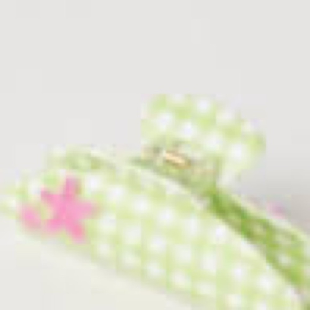 Free People Larson Jumbo Claw Clip Green New - Picture 3 of 3